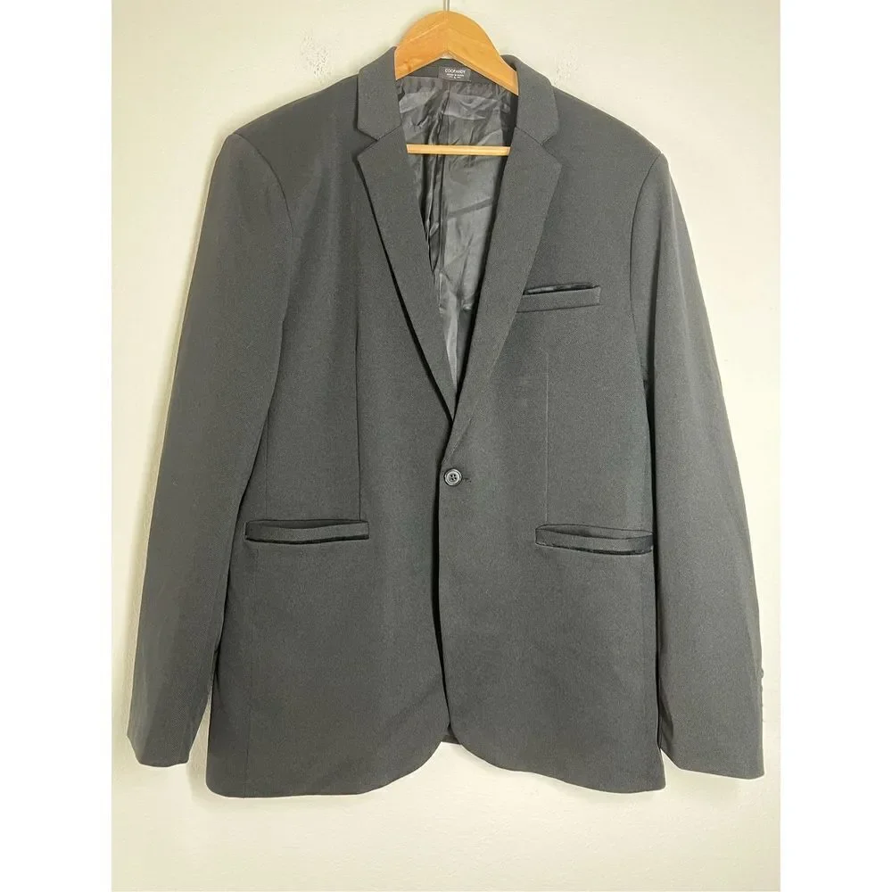 Goofandy Black Blazer One button Size L